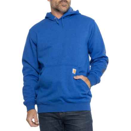 Carhartt K288 Loose Fit Midweight Logo Graphic Hoodie - Factory Seconds in Beacon Blue Heather