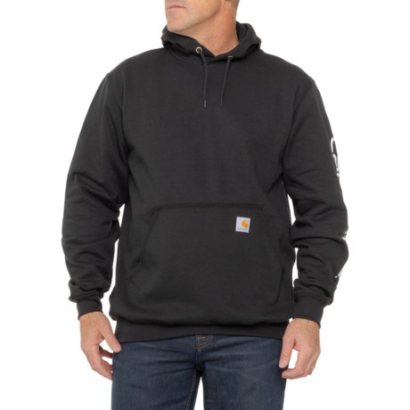 Carhartt K288 Loose Fit Midweight Logo Graphic Hoodie - Factory Seconds in Black