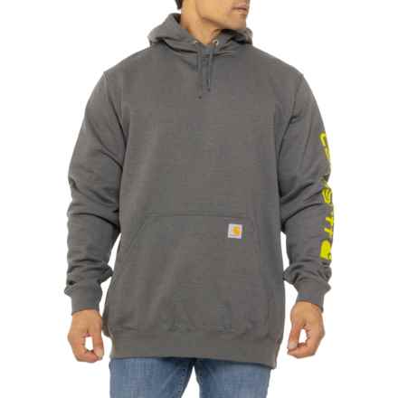Carhartt K288 Loose Fit Midweight Logo Graphic Hoodie - Factory Seconds in Carbon Heather