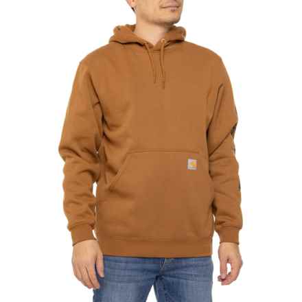 Carhartt K288 Loose Fit Midweight Logo Graphic Hoodie - Factory Seconds in Carhartt Brown