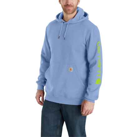 Carhartt K288 Loose Fit Midweight Logo Graphic Hoodie in Skystone