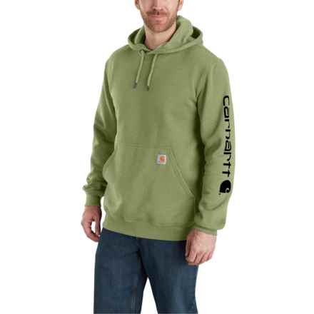 Carhartt K288 Midweight Logo Hoodie - Factory Seconds in Chive Heather