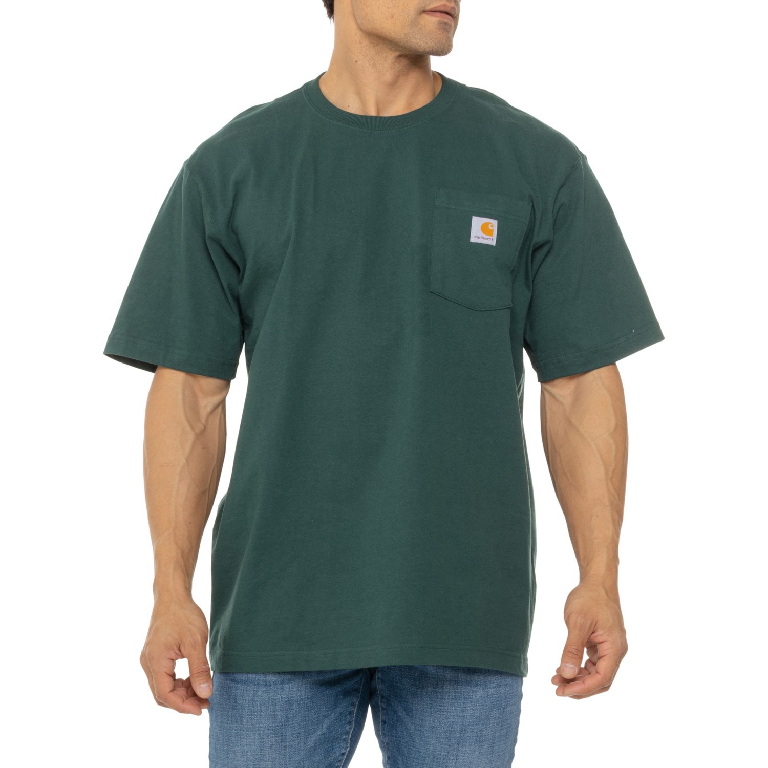 Carhartt K87 Big and Tall Loose Fit Heavyweight Pocket T