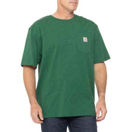 Carhartt K87 Big and Tall Loose Fit Workwear T-Shirt - Short Sleeve, Factory Seconds in North Woods Heather
