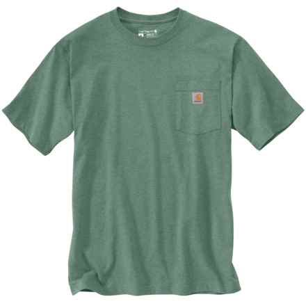 Carhartt K87 Loose Fit Heavyweight Pocket T-Shirt - Short Sleeve, Factory Seconds in Jade Heather