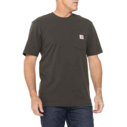 Carhartt K87 Loose Fit Heavyweight Pocket T-Shirt - Short Sleeve in Peat