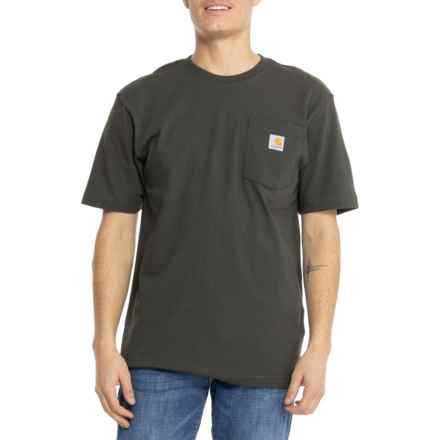Carhartt K87 Loose Fit Heavyweight Pocket T-Shirt - Short Sleeve in Peat