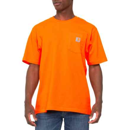 Carhartt K87 Loose Fit Workwear Pocket T-Shirt - Short Sleeve, Factory Seconds in Brite Orange