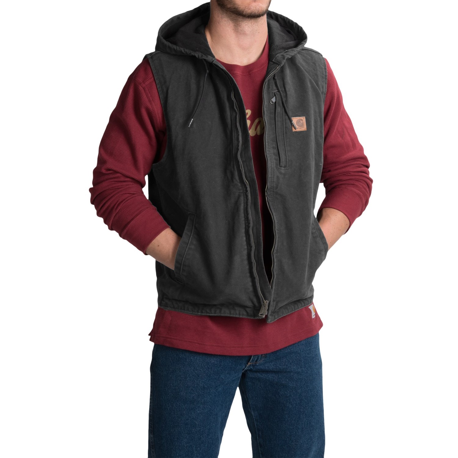 Carhartt Knoxville Hooded Vest – Fleece Lined (For Men)