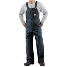 Carhartt Lined Duck Bib Overalls (For Men) in Dark Navy - 2nds