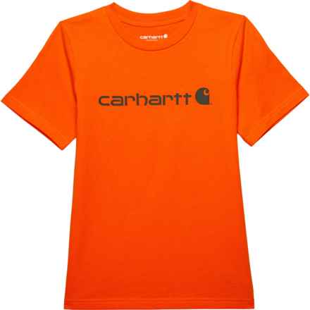 Carhartt Little Boys CA6156 Graphic T-Shirt - Short Sleeve in Orange