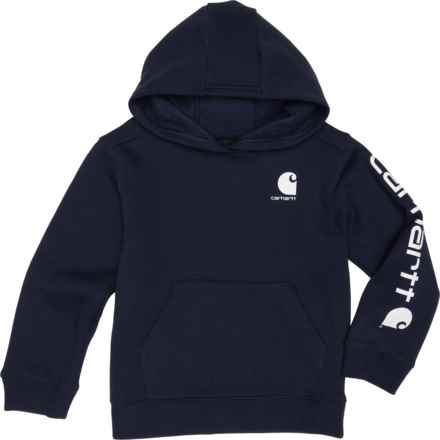 Carhartt Little Boys CA6272 Graphic Hoodie in Navy Blazer