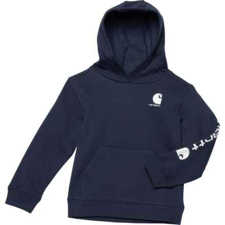 Carhartt Little Boys CA6272 Graphic Hoodie in Navy - Closeouts