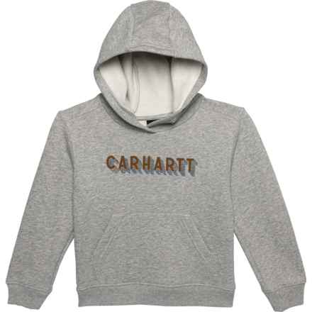 Carhartt Little Boys CA6467 Graphic Sweatshirt in Grey Heather