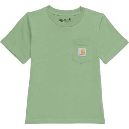 Carhartt Little Boys CA6514 Pocket T-Shirt - Short Sleeve in Frost