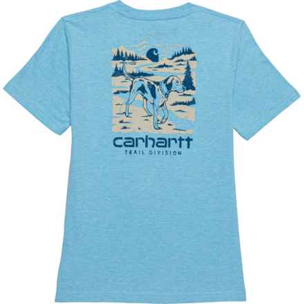 Carhartt Little Boys CA6529 Trail Division Pocket T-Shirt - Short Sleeve in Danube Heather