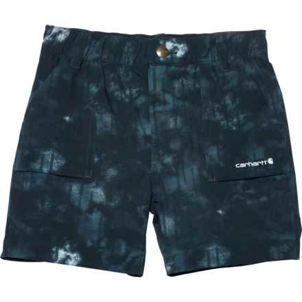 Carhartt Little Boys CH8325 Rugged Flex® LWD Shorts in Caviar Blk