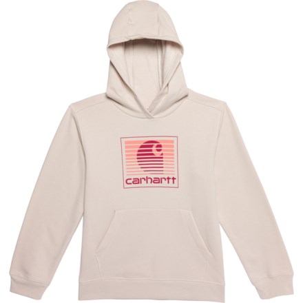 Carhartt Little Girls CA7005 Graphic Hoodie in Malt