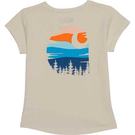 Carhartt Little Girls CA7015 Mountain T-Shirt - Short Sleeve in Malt