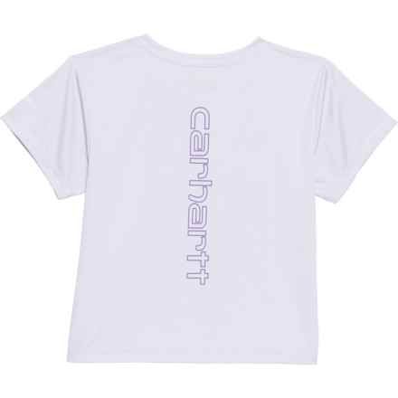 Carhartt Little Girls CA7034 Force® Sun Defender T-Shirt - UPF 50+, Short Sleeve in Orchid Petal