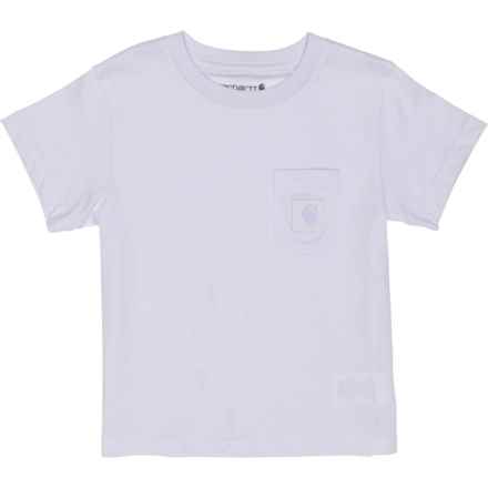 Carhartt Little Girls CA7109 Tonal Patch Pocket T-Shirt - Short Sleeve in Pastel Pur