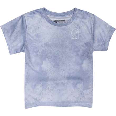 Carhartt Little Girls CA7128 Force® Sun Defender T-Shirt - UPF 50+, Short Sleeve in Pastel Pur