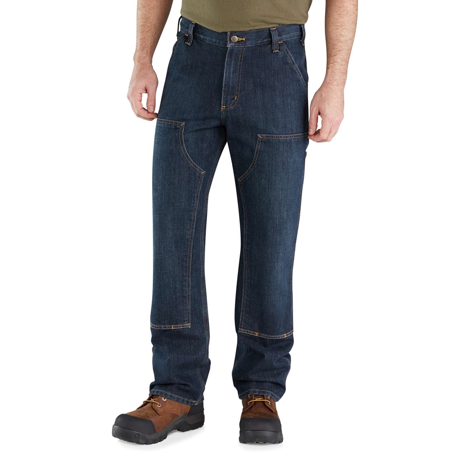 Carhartt Relaxed Fit Holter Double Front Dungaree Jeans – Factory 2nds ...