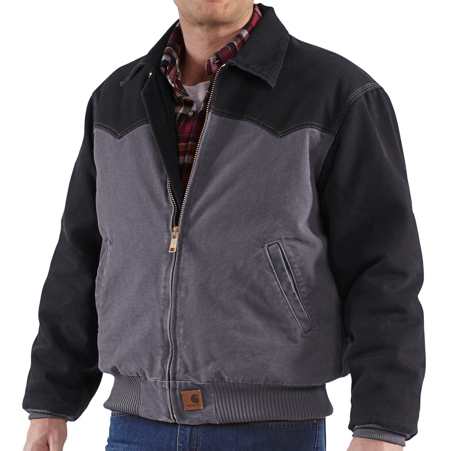 Carhartt Sandstone Duck Santa Fe Jacket (For Tall Men)