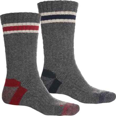 Carhartt SB9802 Midweight Camp Boot Socks - 2-Pack, Crew (For Men) in Grey Multi