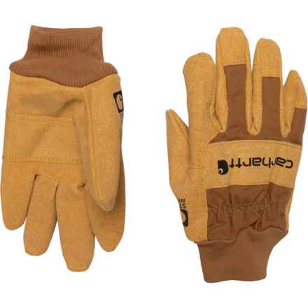 Carhartt Storm Defender® Knit Cuff Work Gloves - Waterproof, Insulated in Brown