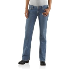 Carhartt Straight Fit Basic Jeans - Bootcut (For Women) in Faded Blue Indigo - Closeouts