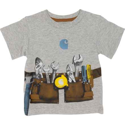Carhartt Toddler Boys CA8705 Toolbelt T-Shirt - Short Sleeve in L Gry Htr