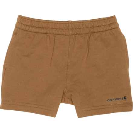 Carhartt Toddler Boys CH8328 French Terry Work Shorts in Brown