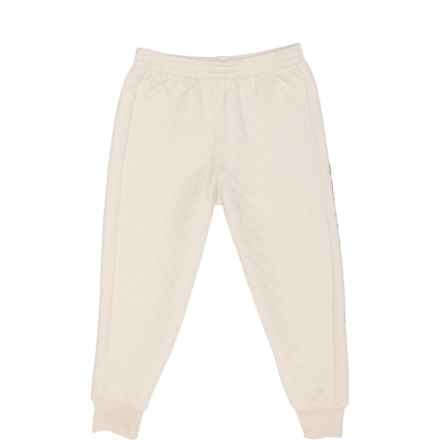 Carhartt Toddler Boys CK8449 Quilted Jersey Logo Sweatpants in Light Beige
