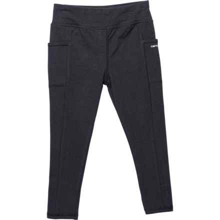 Carhartt Toddler Girl CK9469 Fitted Utility Leggings in Caviar Black