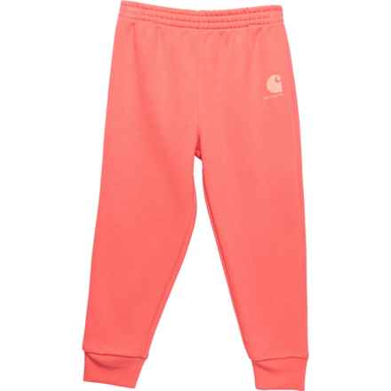 Carhartt Toddler Girl CK9475 Logo Sweatpants in Dubarry