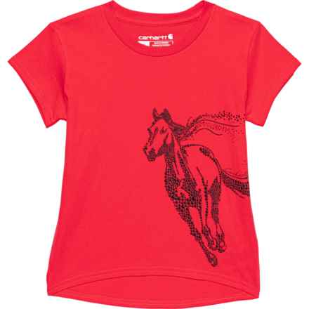 Carhartt Toddler Girls CA9934 Graphic T-Shirt - Short Sleeve in Bittersweet