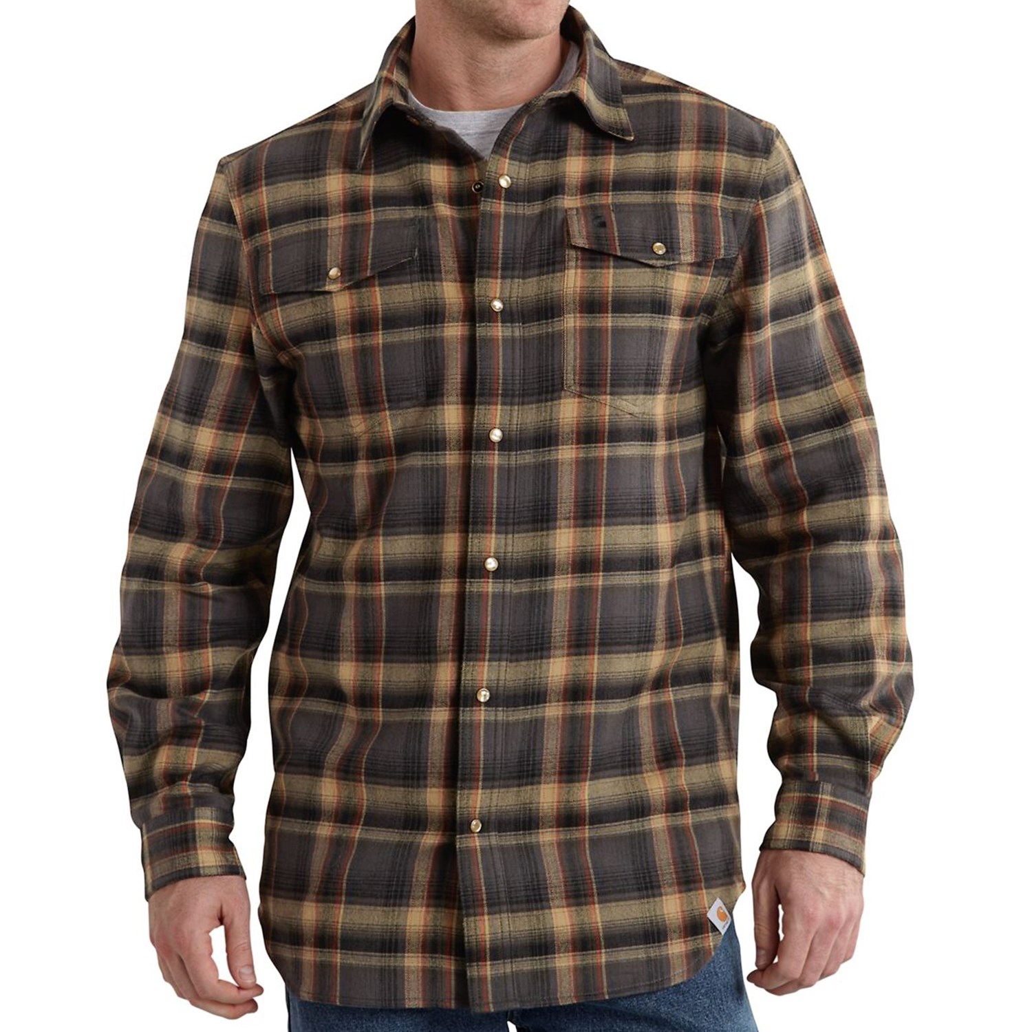 Carhartt Trumbull Flannel Shirt (For Big and Tall Men)