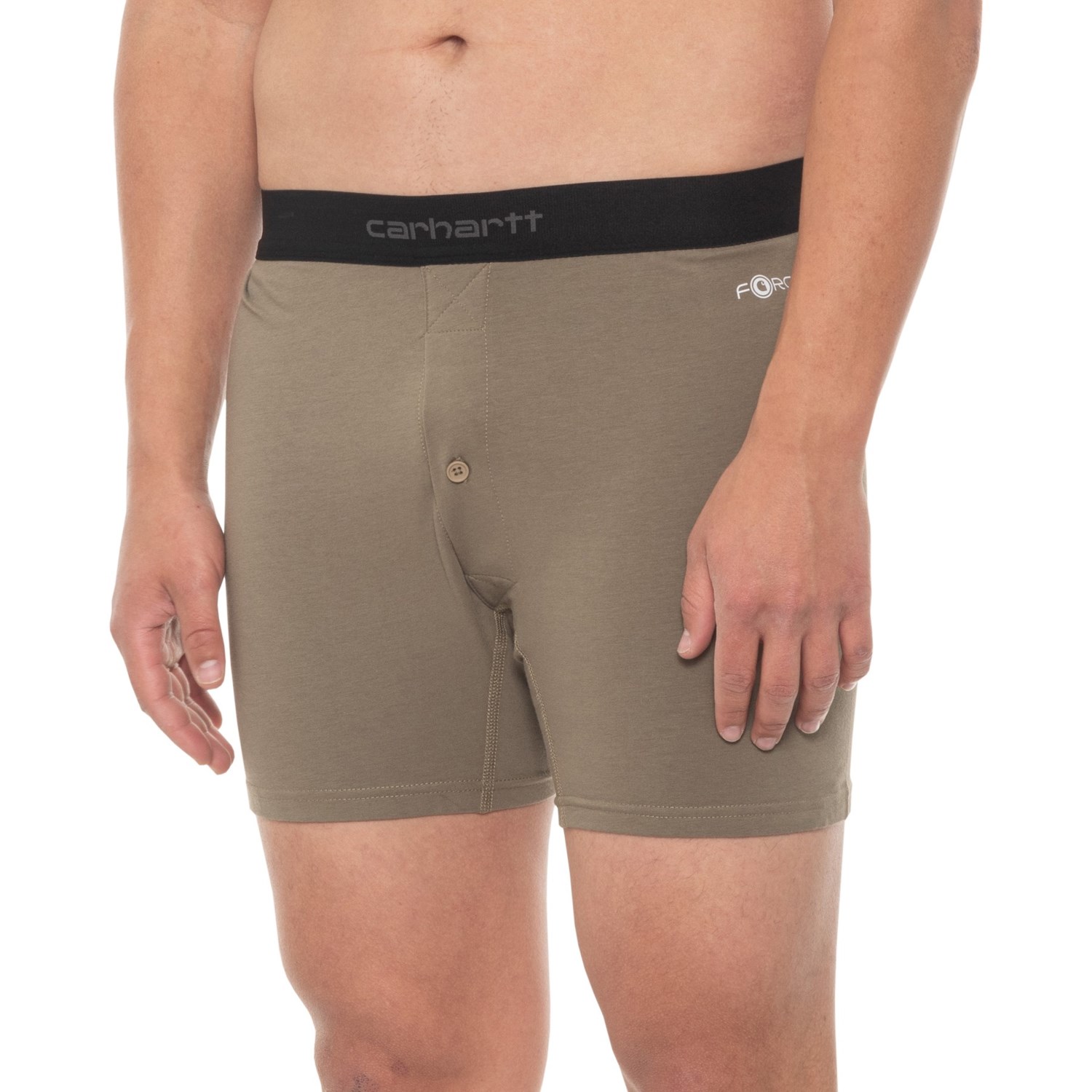Carhartt UU0174M Force Stretch Cotton Boxer Briefs - 5”, Button Fly