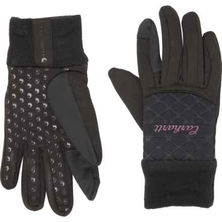 Carhartt WA679S Fleece Knit Cuff Gloves - Touchscreen Compatible (For Women) in Black