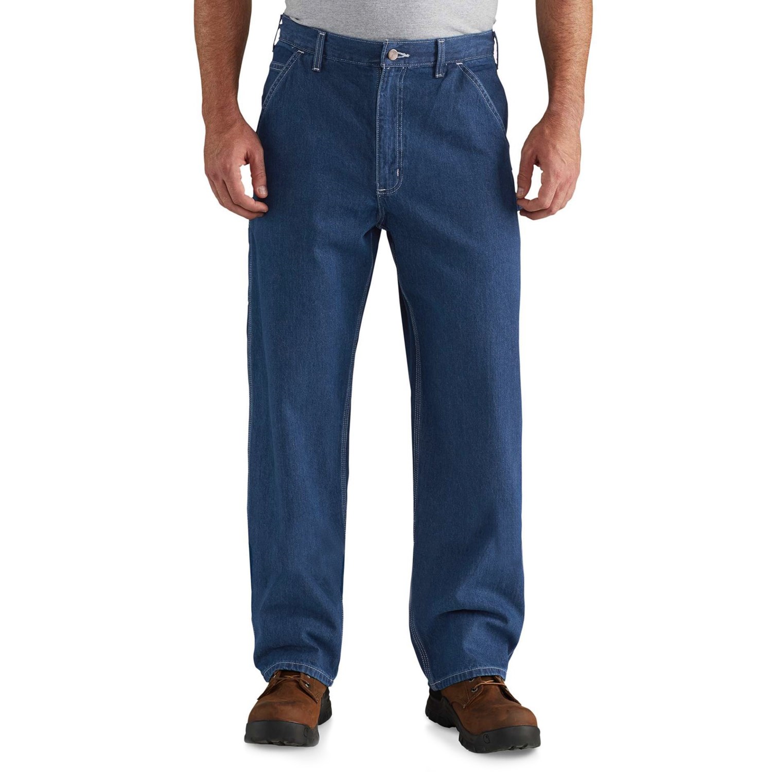 Carhartt Washed Work Dungaree Jeans (For Men)