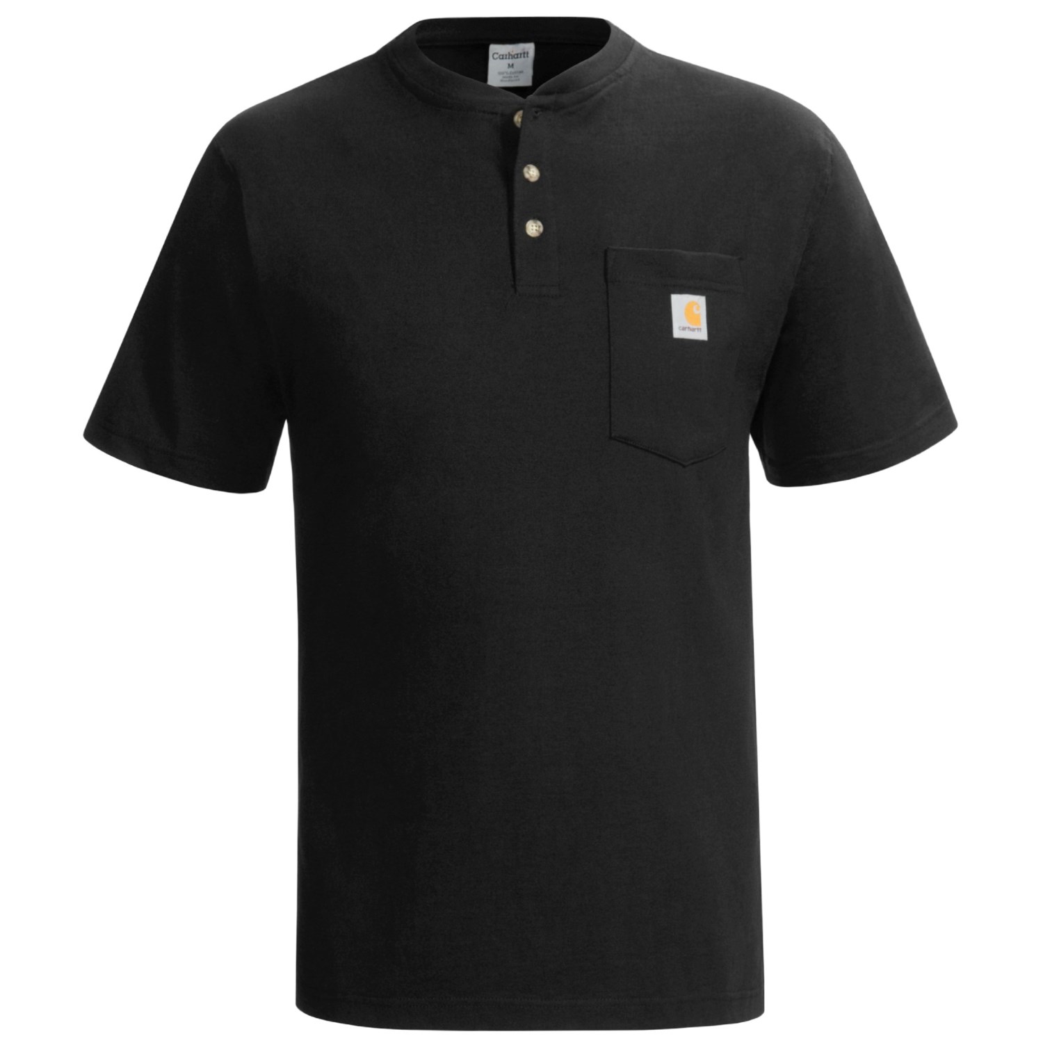 Carhartt Workwear Henley Shirt - Short Sleeve (For Men) in Black