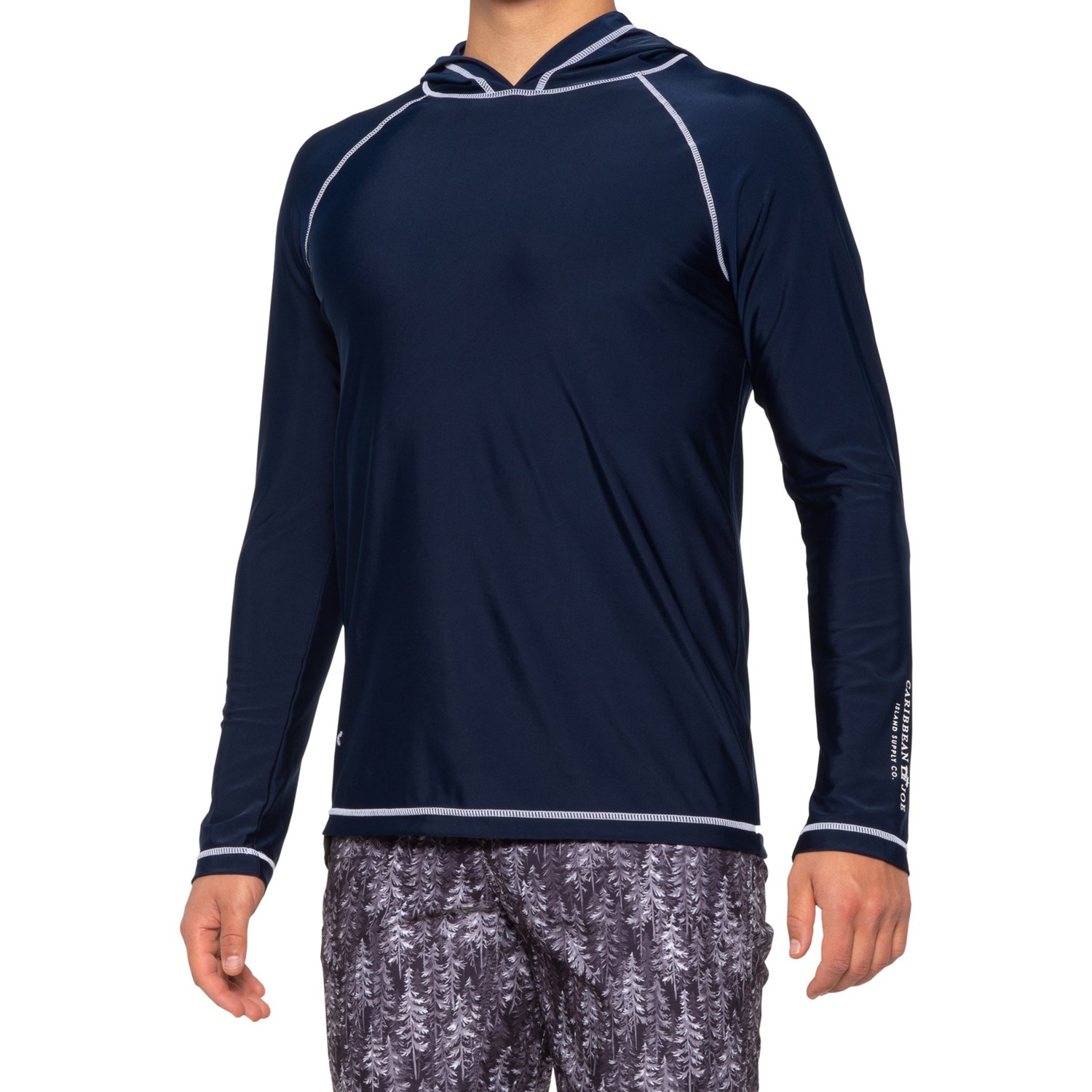 mens hooded swim shirt