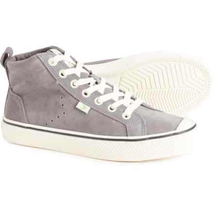 CARIUMA Oca High Stripe Sneakers - Suede (For Women) in Charcoal Grey