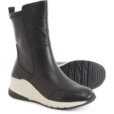 CARMELA Comfort Flex Side-Zip Ankle Boots - Leather (For Women) in Black