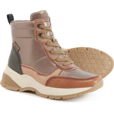 CARMELA Lace-Up Ankle Boots - Leather (For Women) in Camel