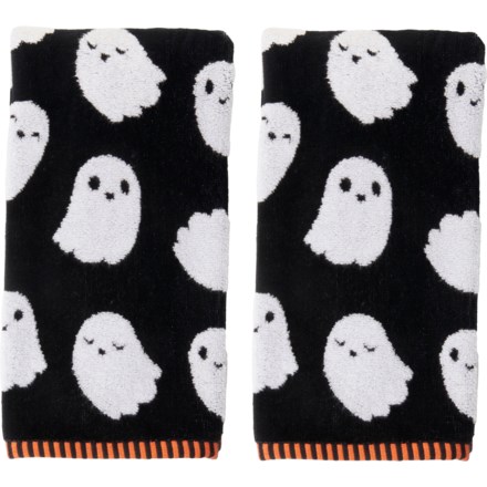 Caro Home Mummy Yarn-Dyed Jacquard Hand Towels - 2-Pack, 500 gsm, Black -  Save 58%