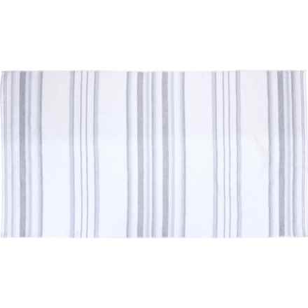 Caro Home Sasha Yarn-Dyed Fouta Zero Twist Bath Towel - 450 gsm, Periwinkle in Periwinkle