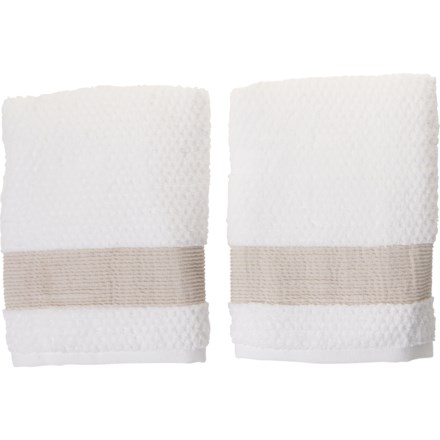 Caro Home Mummy Yarn-Dyed Jacquard Hand Towels - 2-Pack, 500 gsm, Black -  Save 58%