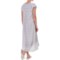 9241T_2 Carole Hochman Graphite Flowers Nightgown - Short Flutter Sleeve (For Women)